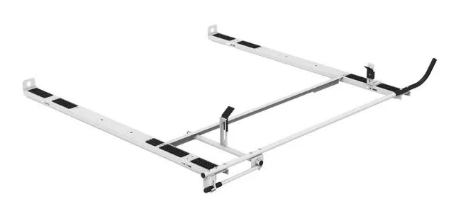 4GMS0C – HOLMAN Ladder Rack, Rain Gutter Mount Multi-Fit Passenger Side Only Powder Coated White Steel